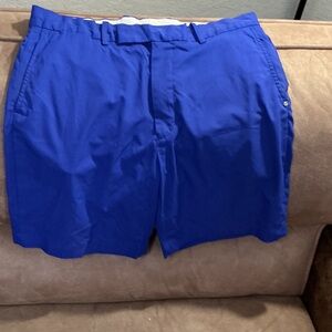 Ralph Lauren Royal Blue Flat Front Shorts RLX
